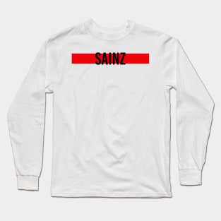 Carlos Sainz Driver Name - 2022 Season #4 Long Sleeve T-Shirt